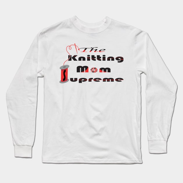 the knitting mom Long Sleeve T-Shirt by Mirak-store 